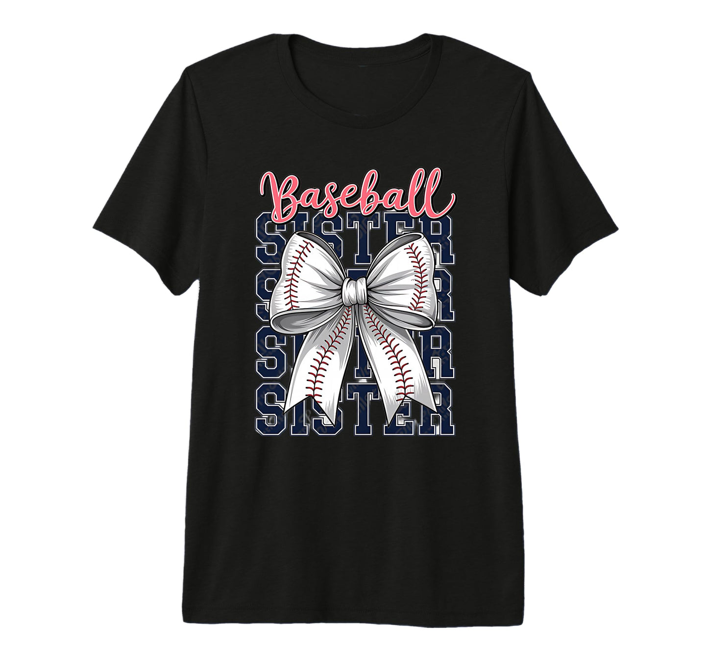 Baseball Sister Coquette Bow Tri Blend T-Shirt - Streetwear Style Unisex - T-Shirt, Sweatshirt, Hoodie