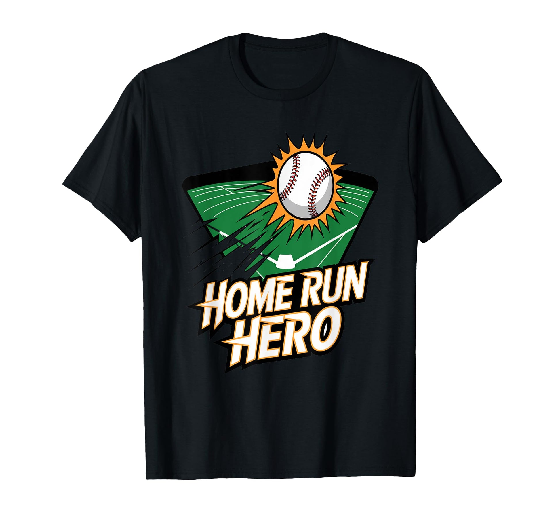 Home Run Hero Baseball Stars And Fans T-Shirt - Trendy Graphic for Adults - T-Shirt, Sweatshirt, Hoodie