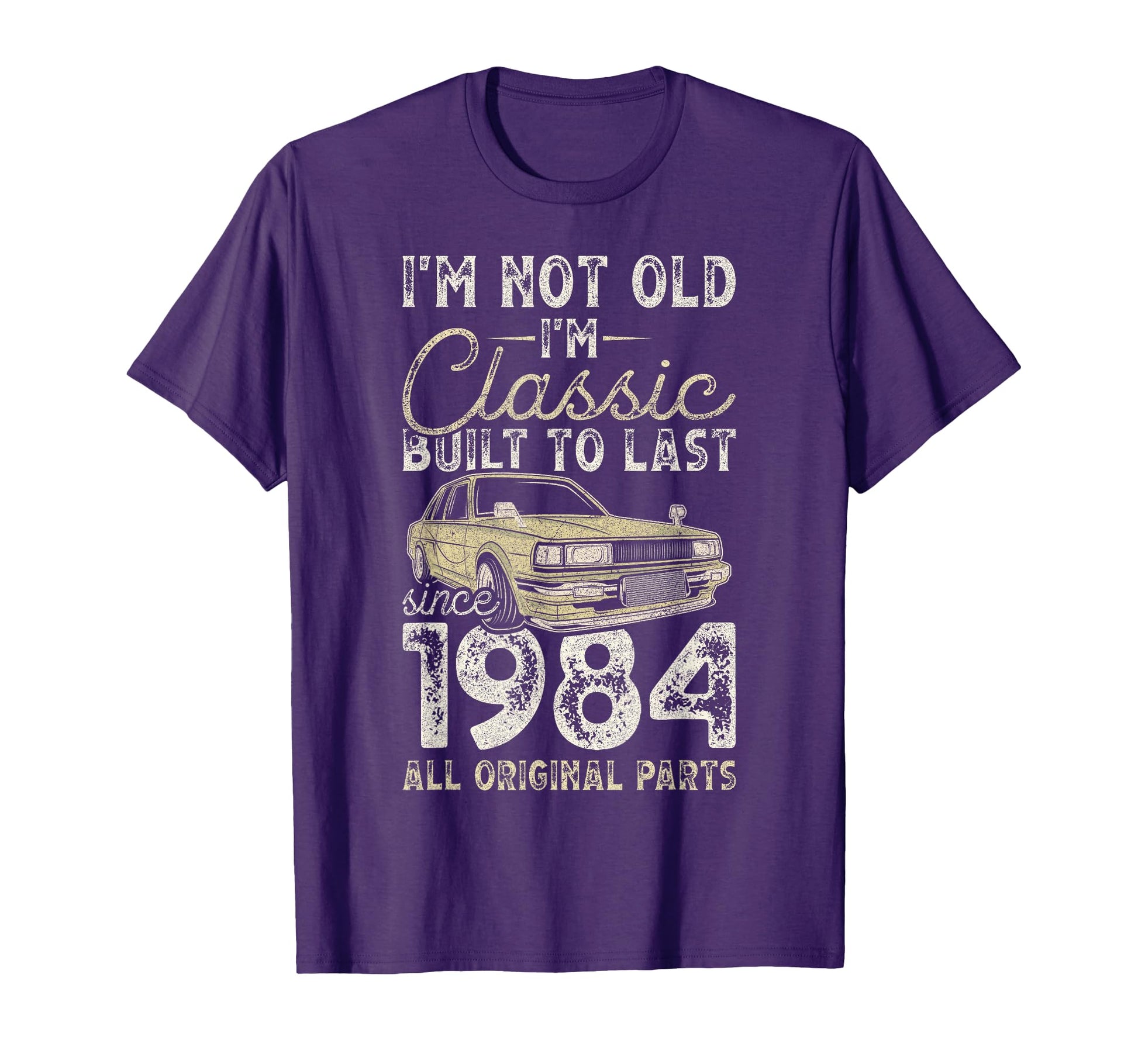 42Nd Birthday Since 1984 Car 42 Year Old T-Shirt - Trendy Graphic Unisex - T-Shirt, Sweatshirt, Hoodie