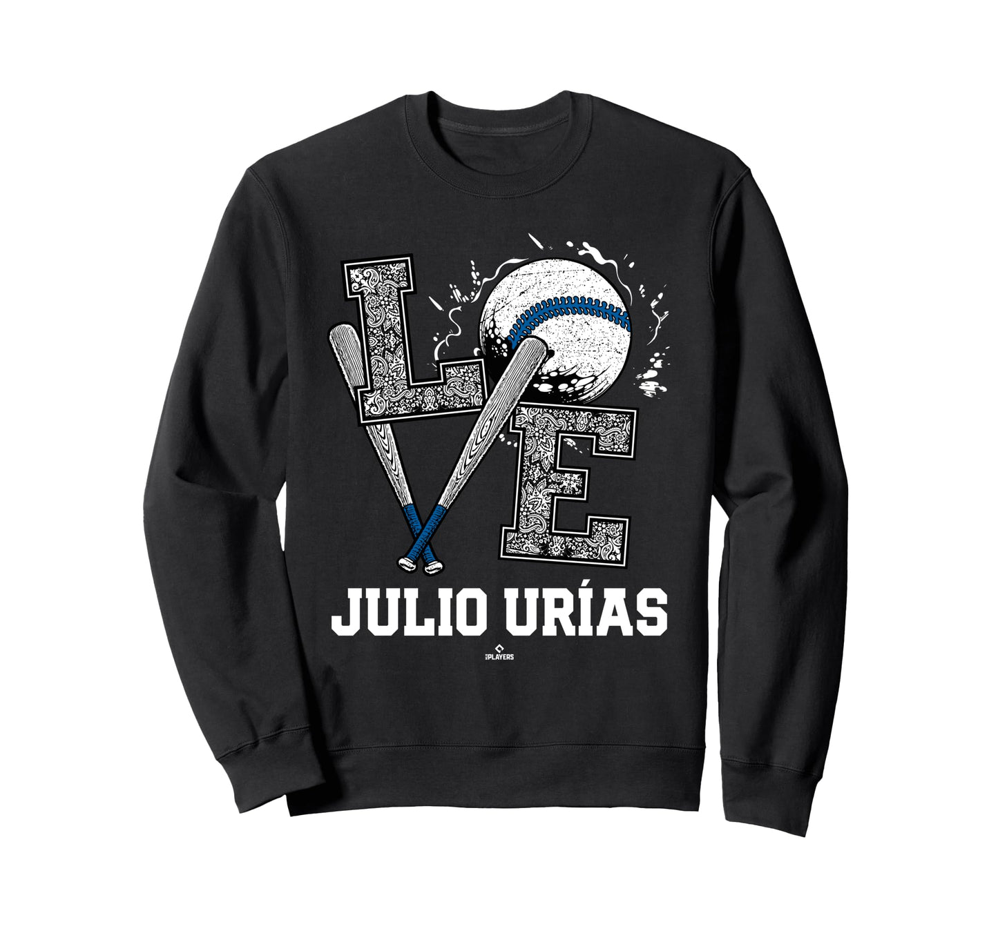 Distressed Baseball Love Julio Ur Sweatshirt - Novelty Apparel for Adults - T-Shirt, Sweatshirt, Hoodie
