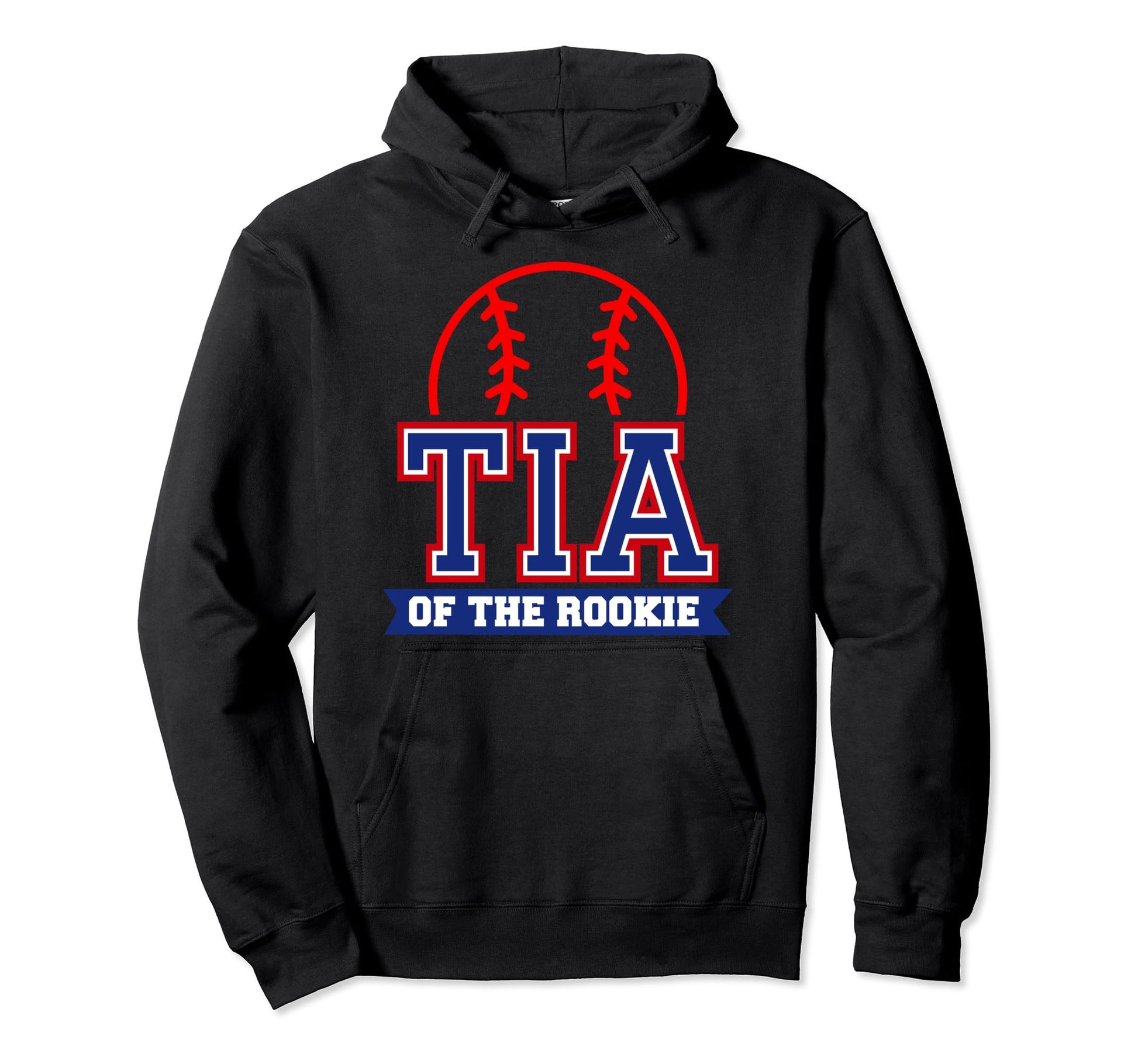 Tia Rookie 1St Birthday Baseball Hoodie - Casual Everyday Wear Men Women - T-Shirt, Sweatshirt, Hoodie