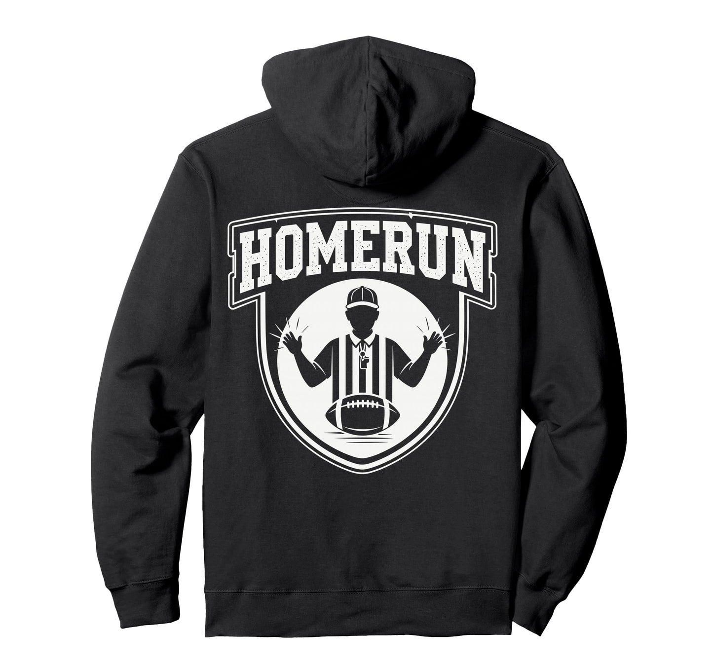 Funny Football Referee Touchdown Baseball Hoodie - Novelty Apparel Unisex - T-Shirt, Sweatshirt, Hoodie