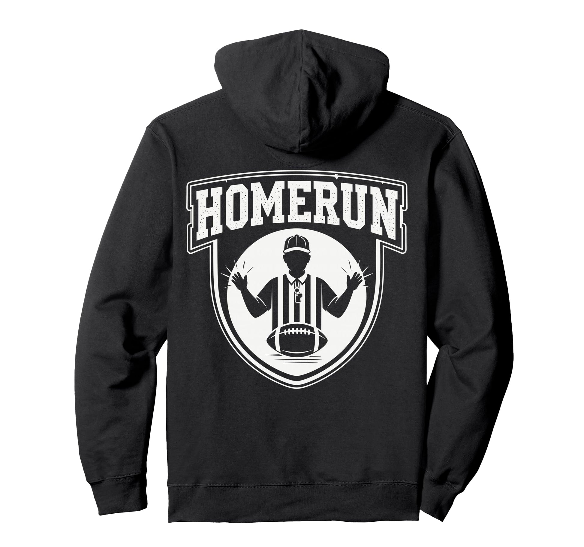 Funny Football Referee Touchdown Baseball Hoodie - Novelty Apparel Unisex - T-Shirt, Sweatshirt, Hoodie