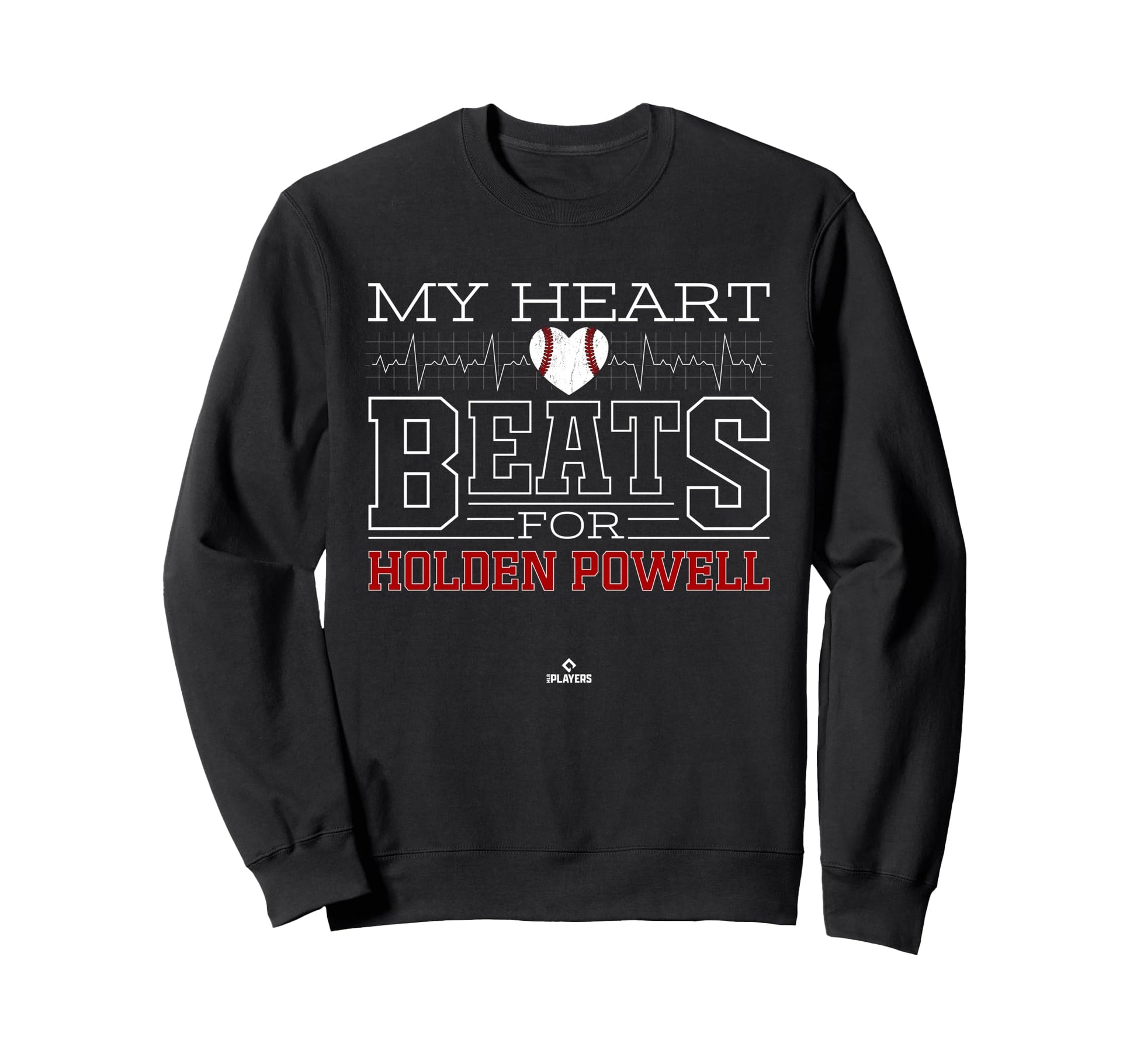 My Heart Beats Holden Powell Sweatshirt - Minimalist Print for Adults - T-Shirt, Sweatshirt, Hoodie