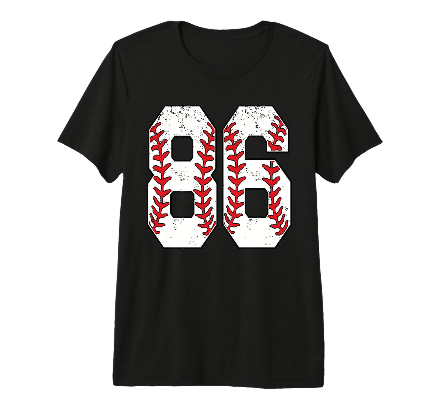 Number 86 Baseball 86 Jersey Number T-Shirt - Graphic Print Unisex - T-Shirt, Sweatshirt, Hoodie