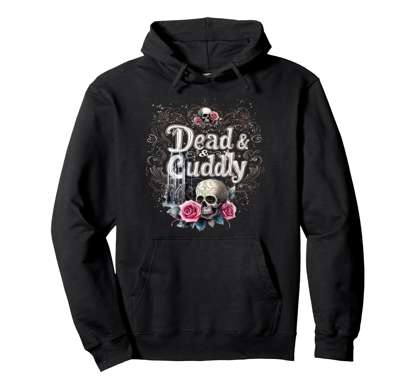Dead And Cuddly Gothic Alt Grunge Hip Hoodie - Minimalist Print Men Women - T-Shirt, Sweatshirt, Hoodie