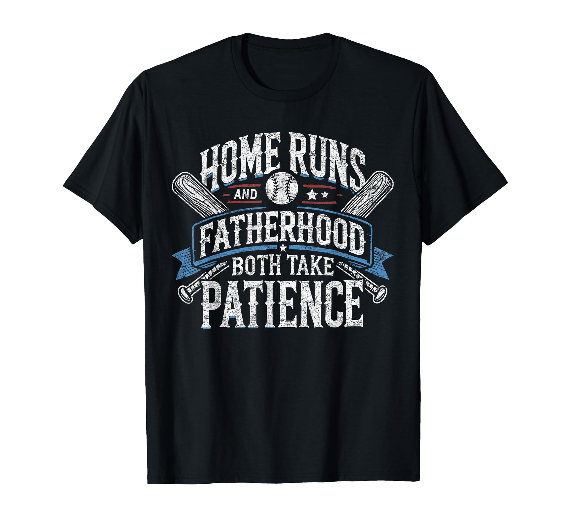 Baseball Dad Home Runs Fatherhood Both T-Shirt - Unique Graphic Men Women - T-Shirt, Sweatshirt, Hoodie