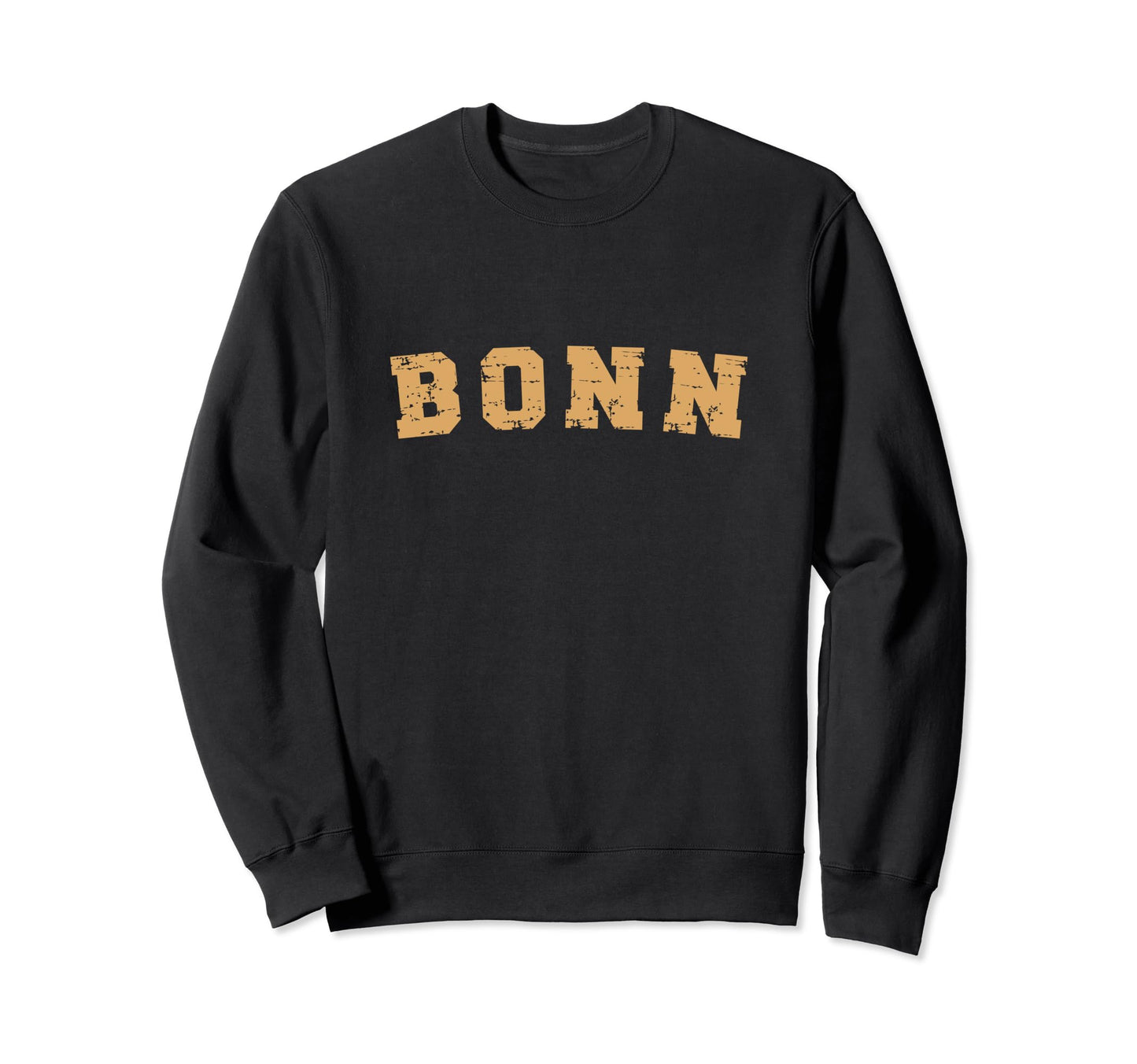 Bonn Germany Distressed Typography Sweatshirt - Aesthetic Graphic Men Women - T-Shirt, Sweatshirt, Hoodie