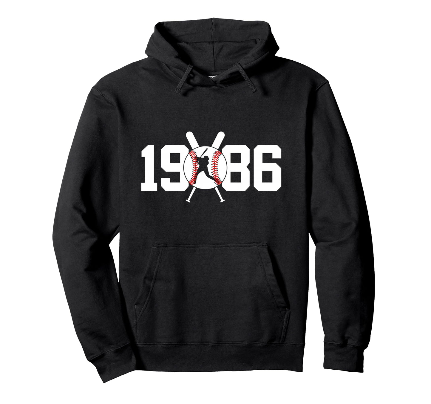 1986 Baseball 40Th Birthday Hoodie - Custom Art Print Unisex - T-Shirt, Sweatshirt, Hoodie