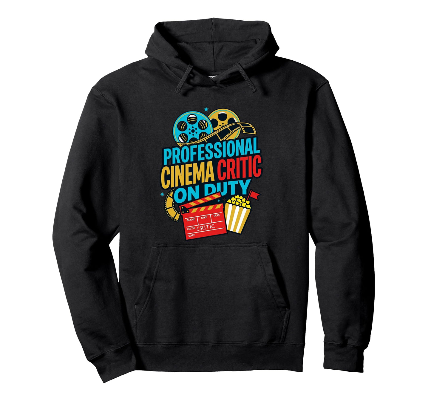 Professional Cinema Critic Duty Movie Buff Hoodie - Novelty Apparel Unisex - T-Shirt, Sweatshirt, Hoodie