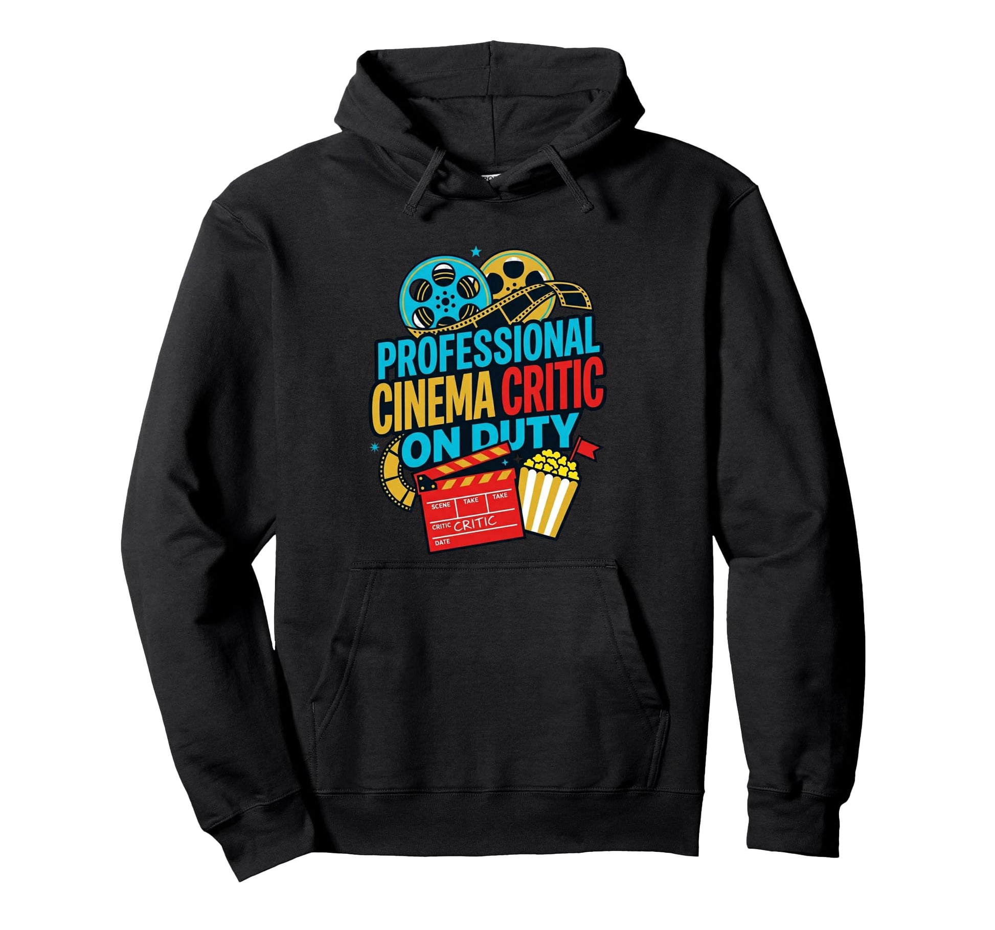 Professional Cinema Critic Duty Movie Buff Hoodie - Novelty Apparel Unisex - T-Shirt, Sweatshirt, Hoodie