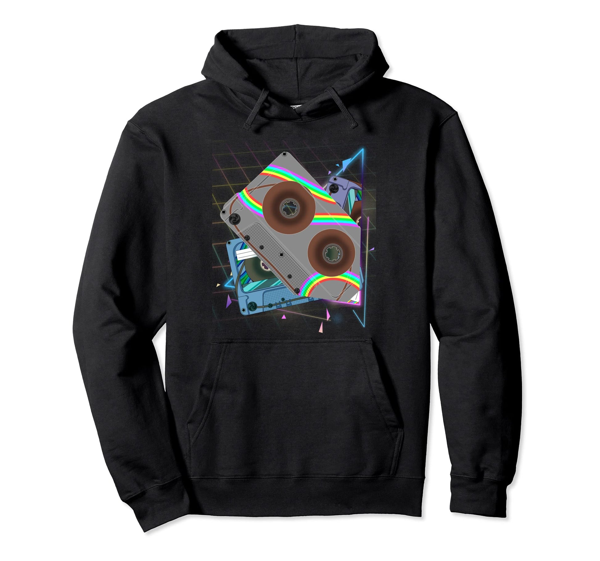 Vaporwave Aesthetic 80S Music Lover Hoodie - Streetwear Style Unisex - T-Shirt, Sweatshirt, Hoodie
