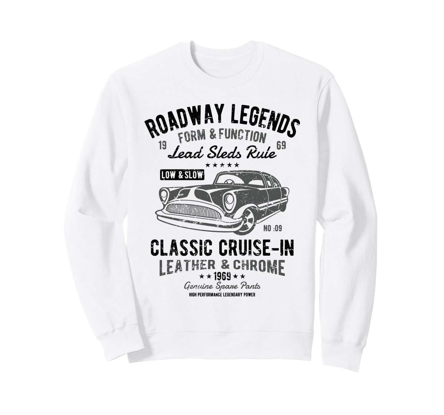 Automotive Nostalgia Car Sweatshirt - Casual Everyday Wear Men Women - T-Shirt, Sweatshirt, Hoodie