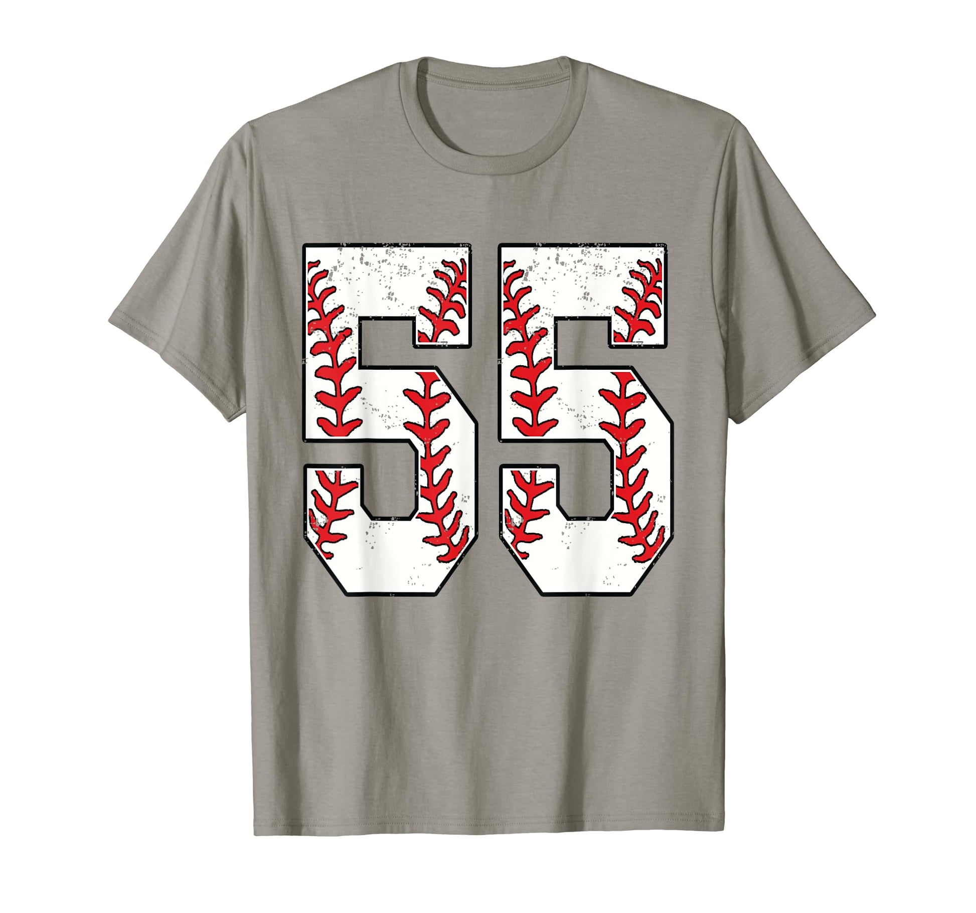 Number 55 Baseball 55 Jersey Number T-Shirt - Casual Everyday Wear Unisex - T-Shirt, Sweatshirt, Hoodie