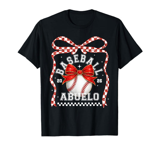 Baseball Abuelo Coquette Bow Game T-Shirt - Aesthetic Graphic for Adults - T-Shirt, Sweatshirt, Hoodie