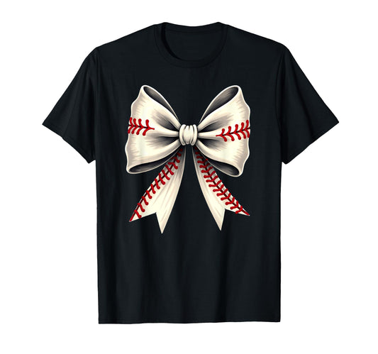 Baseball Coquette Bow Mommy T-Shirt - Custom Art Print Men Women - T-Shirt, Sweatshirt, Hoodie