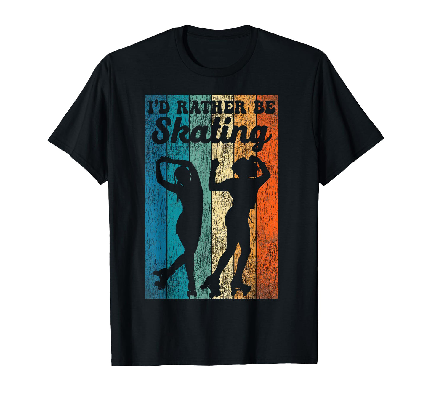 Roller Skating Skate 1970S T-Shirt - Fun Novelty Design for Adults - T-Shirt, Sweatshirt, Hoodie