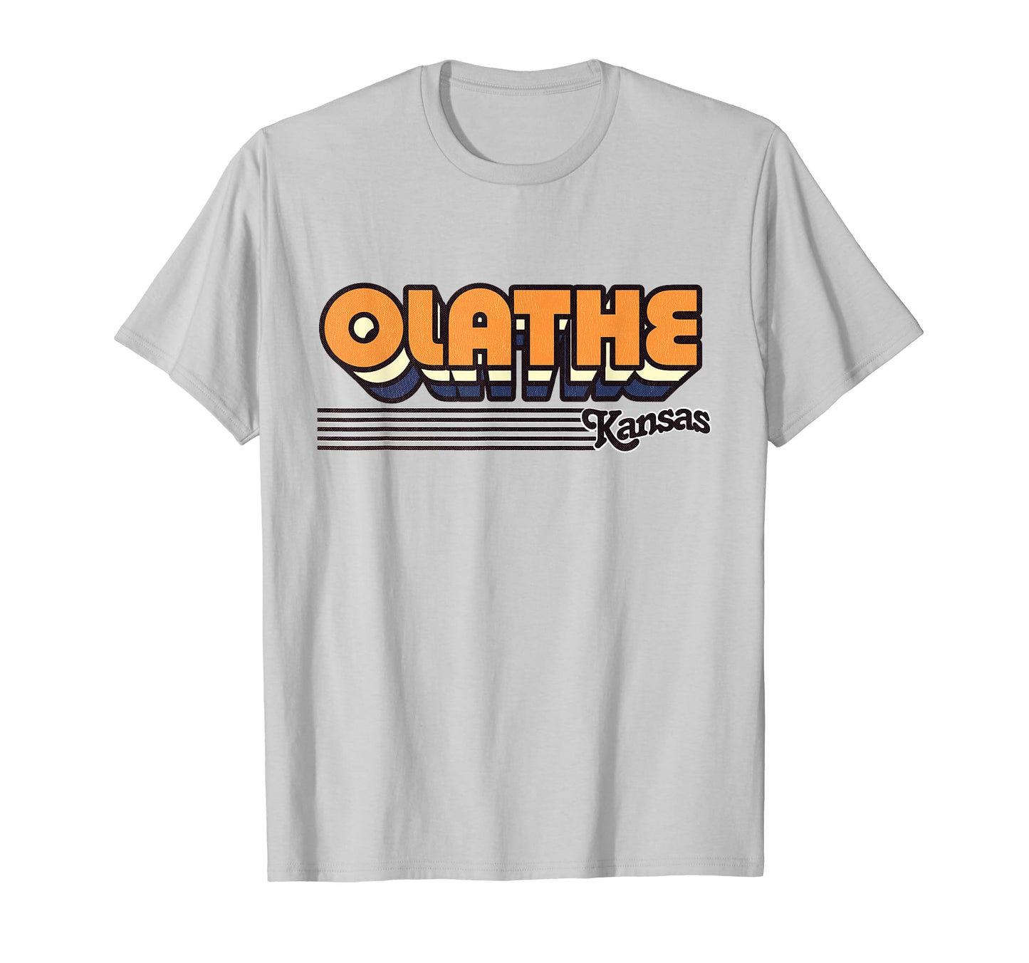 Olathe Kansas Stripes T-Shirt - Streetwear Style for Adults - T-Shirt, Sweatshirt, Hoodie