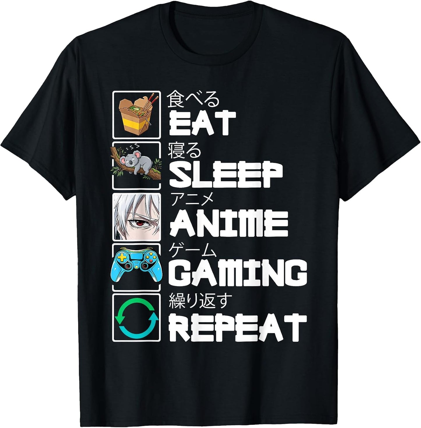 Kawaii Anime Merch Manga For Men Kids Teen Boy - Adult & Kids T-Shirts, Sweatshirts & Hoodies apparel design preview 1