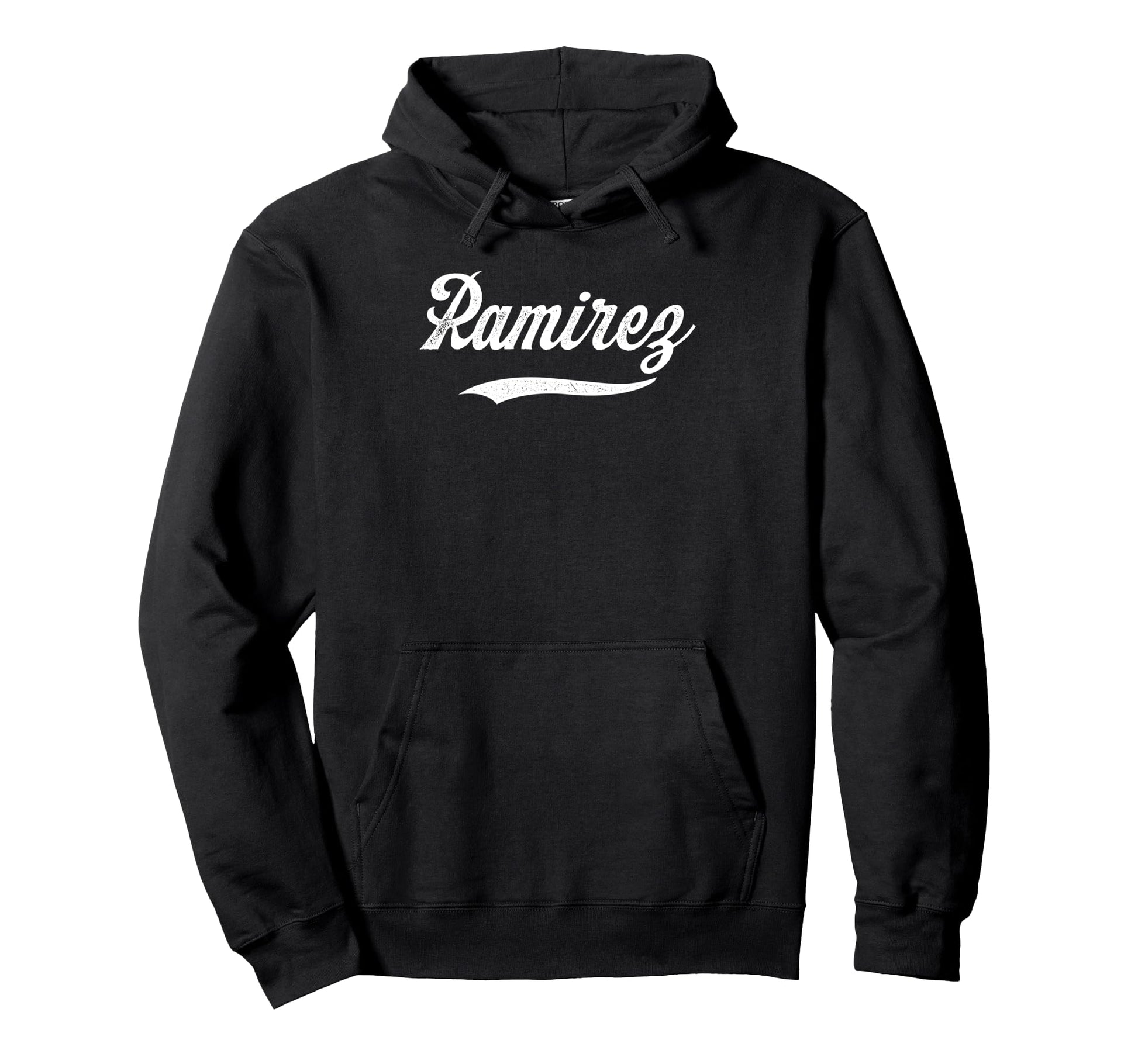Distressed Script Micael Ramirez Hoodie - Minimalist Print Men Women - T-Shirt, Sweatshirt, Hoodie
