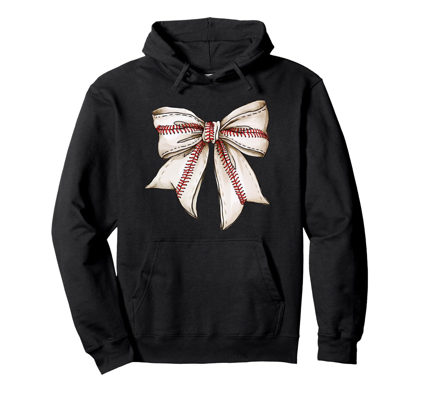 Baseball Mom Coquette Bow Game Day Hoodie - Graphic Print for Adults - T-Shirt, Sweatshirt, Hoodie