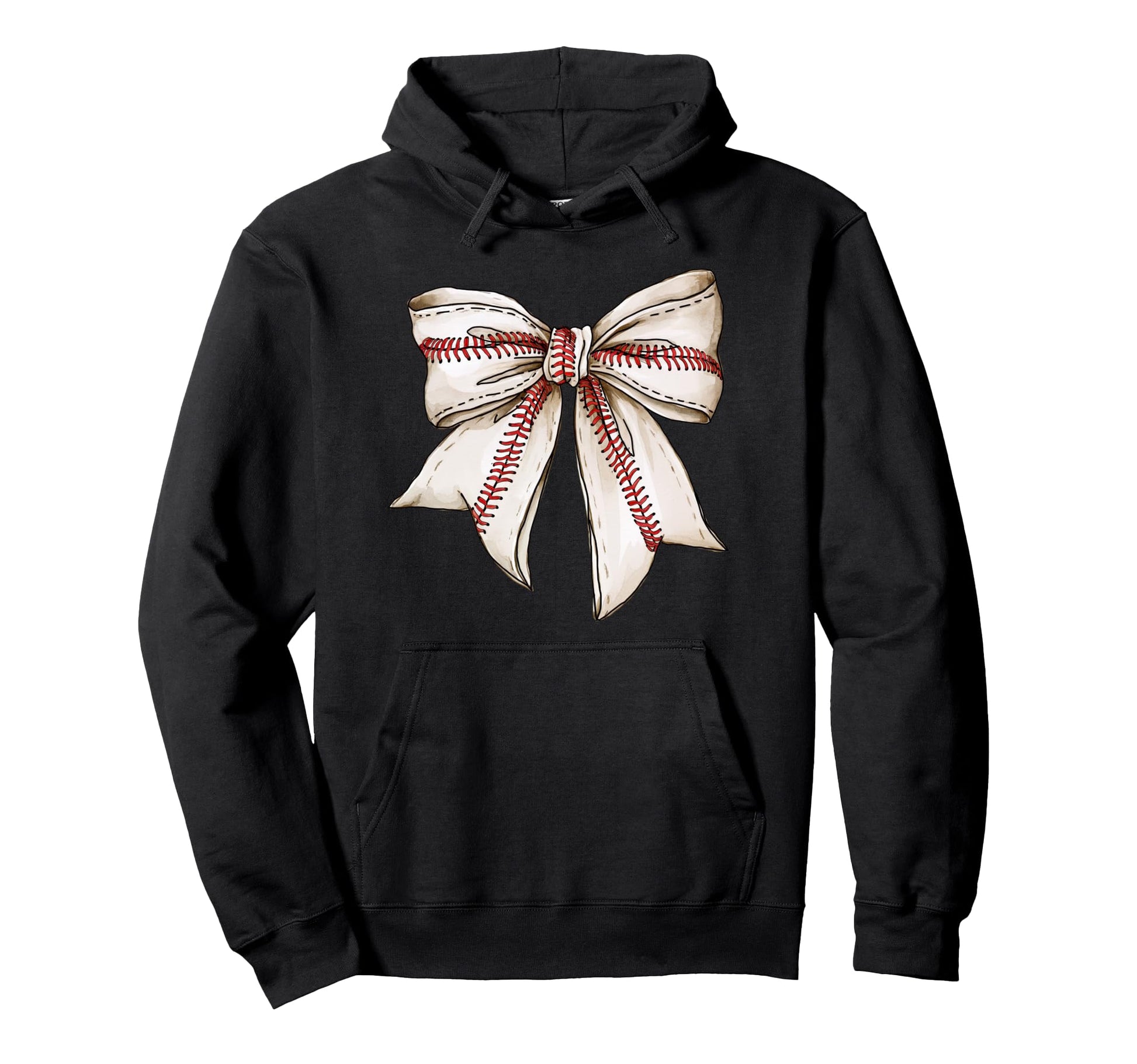 Baseball Mom Coquette Bow Game Day Hoodie - Graphic Print for Adults - T-Shirt, Sweatshirt, Hoodie