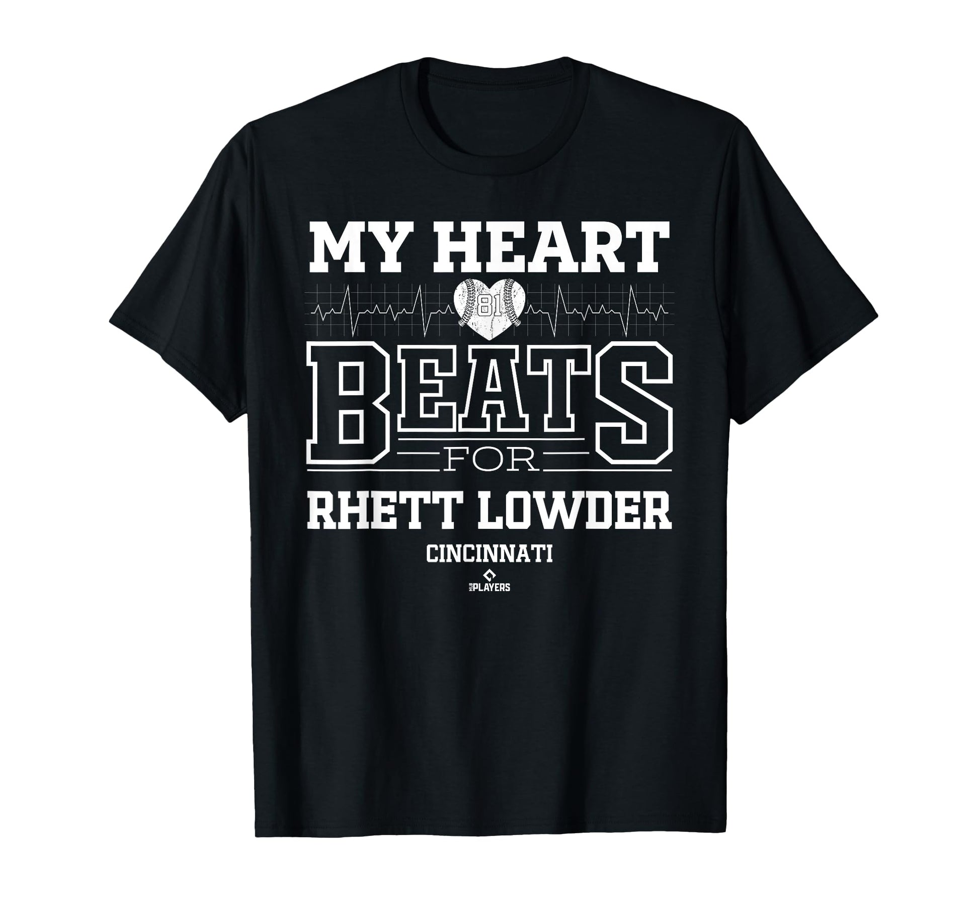 My Heart Beats Rhett Lowder Cincinnati T-Shirt - Unique Graphic Men Women - T-Shirt, Sweatshirt, Hoodie