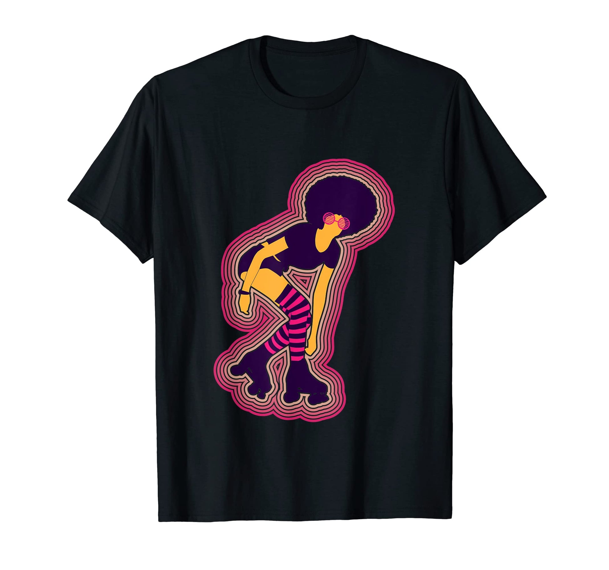 70S Rollerskating Roller Skates T-Shirt - Graphic Print Men Women - T-Shirt, Sweatshirt, Hoodie