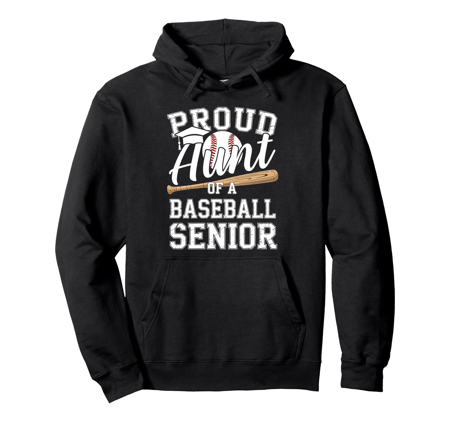 Proud Aunt 2026 Senior Baseball Graduation Hoodie - Custom Art Print Unisex - T-Shirt, Sweatshirt, Hoodie