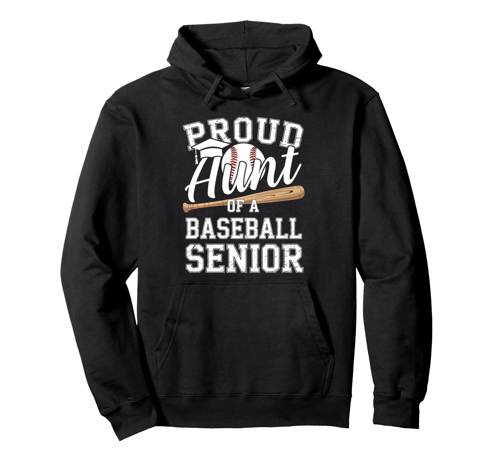 Proud Aunt 2026 Senior Baseball Graduation Hoodie - Custom Art Print Unisex - T-Shirt, Sweatshirt, Hoodie