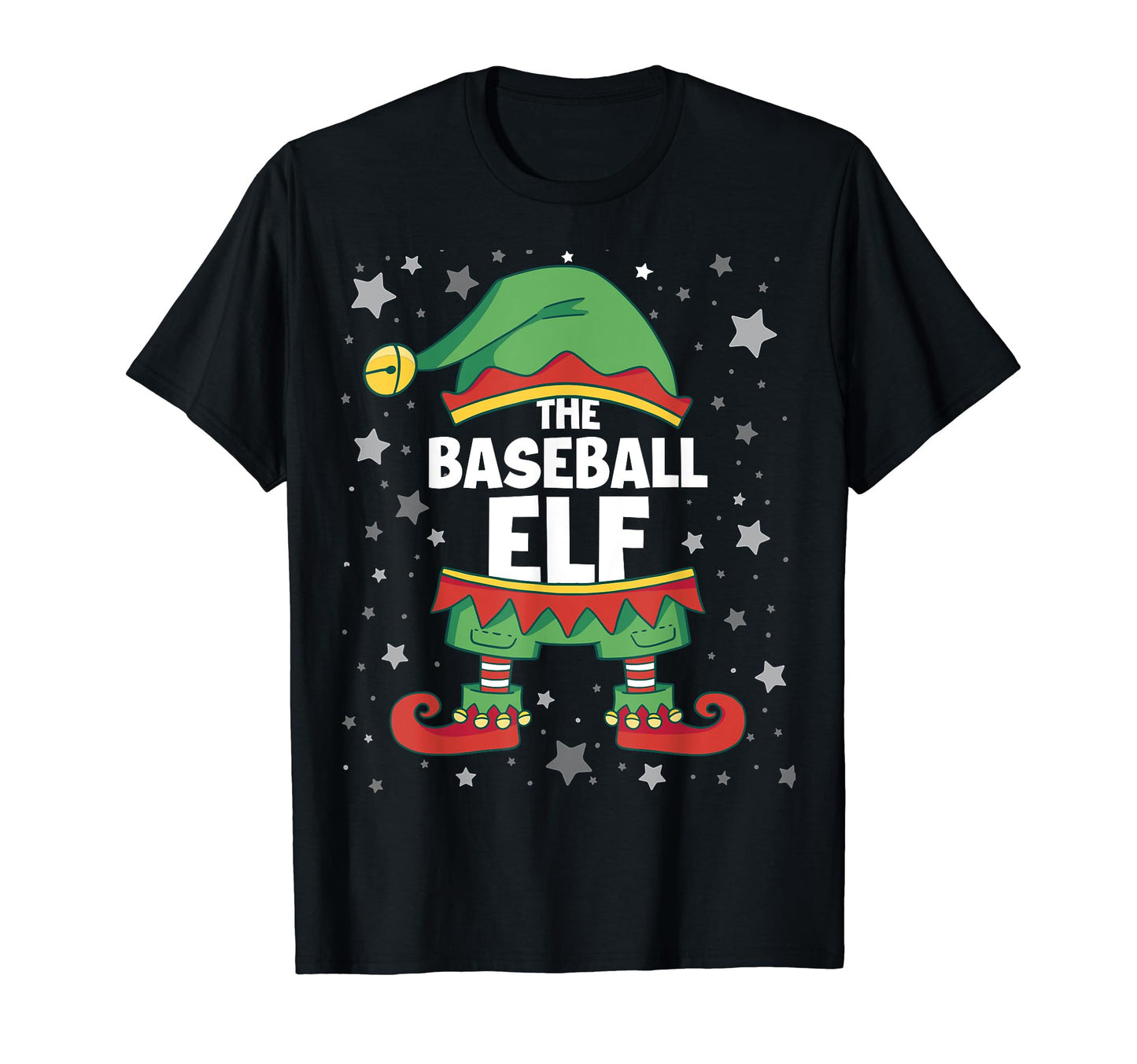 Baseball Elf Matching Family Group T-Shirt - Fun Novelty Design for Adults - T-Shirt, Sweatshirt, Hoodie
