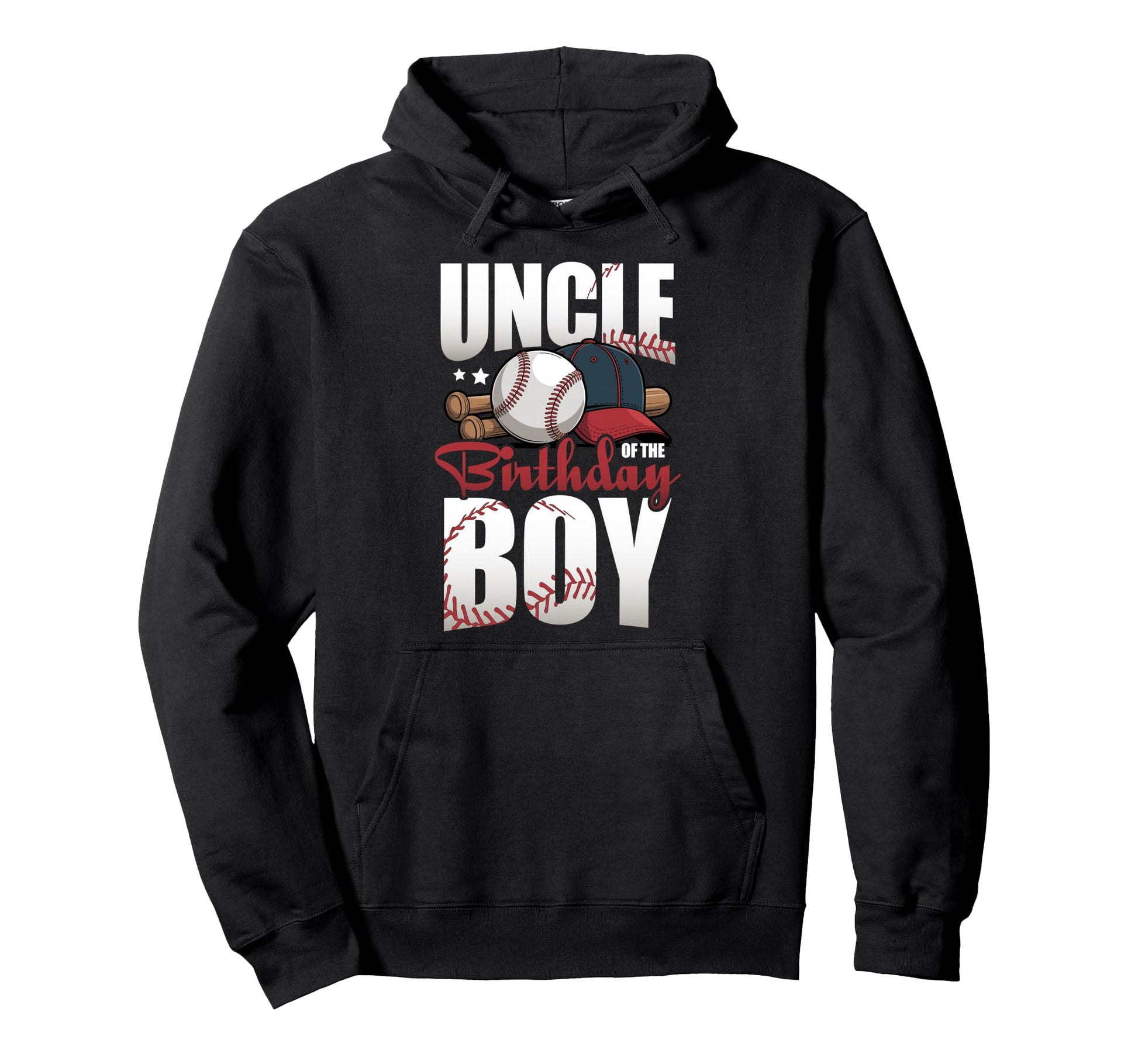 Uncle Birthday Matching Baseball Hoodie - Minimalist Print Men Women - T-Shirt, Sweatshirt, Hoodie