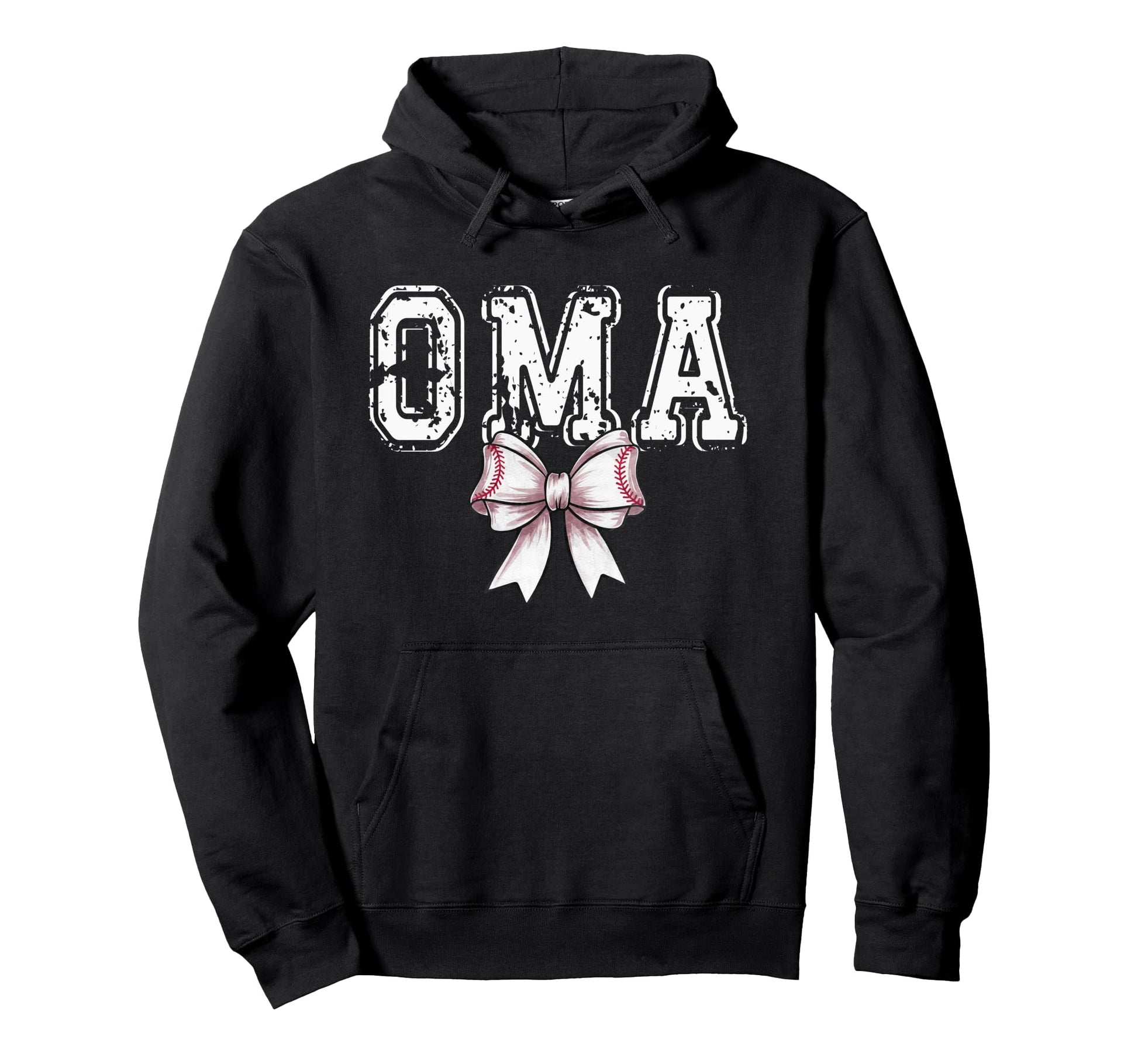Coquette Baseball Oma Spirit Hoodie - Minimalist Print for Adults - T-Shirt, Sweatshirt, Hoodie