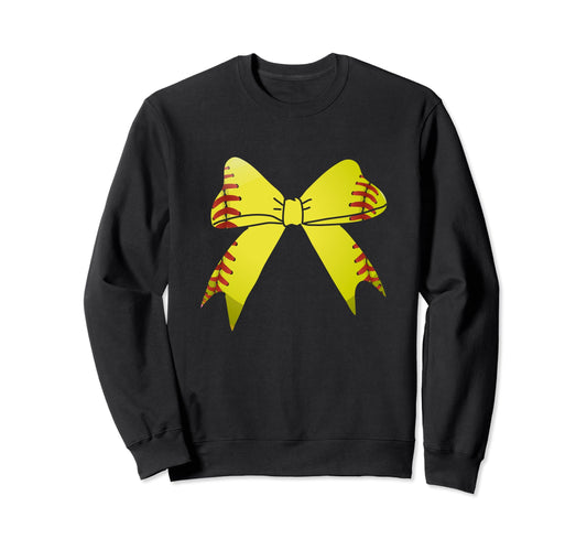 Baseball Bow Baseball Mom Mothers Day Sweatshirt - Graphic Print Unisex - T-Shirt, Sweatshirt, Hoodie