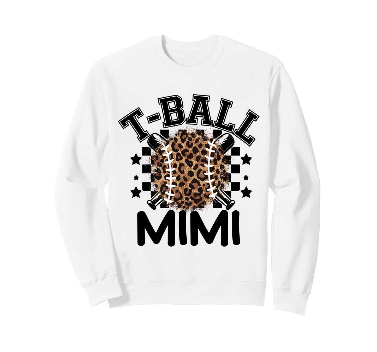 T Ball Teeball Mimi Leopard Sweatshirt - Streetwear Style for Adults - T-Shirt, Sweatshirt, Hoodie