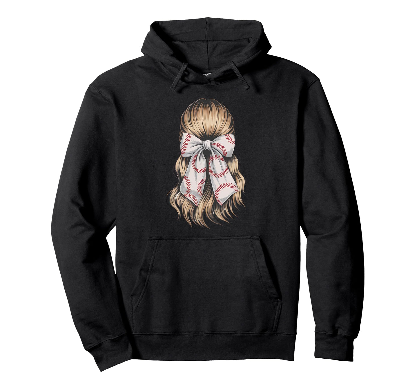Baseball Coquette Bow Baseball Player Hoodie - Streetwear Style Men Women - T-Shirt, Sweatshirt, Hoodie