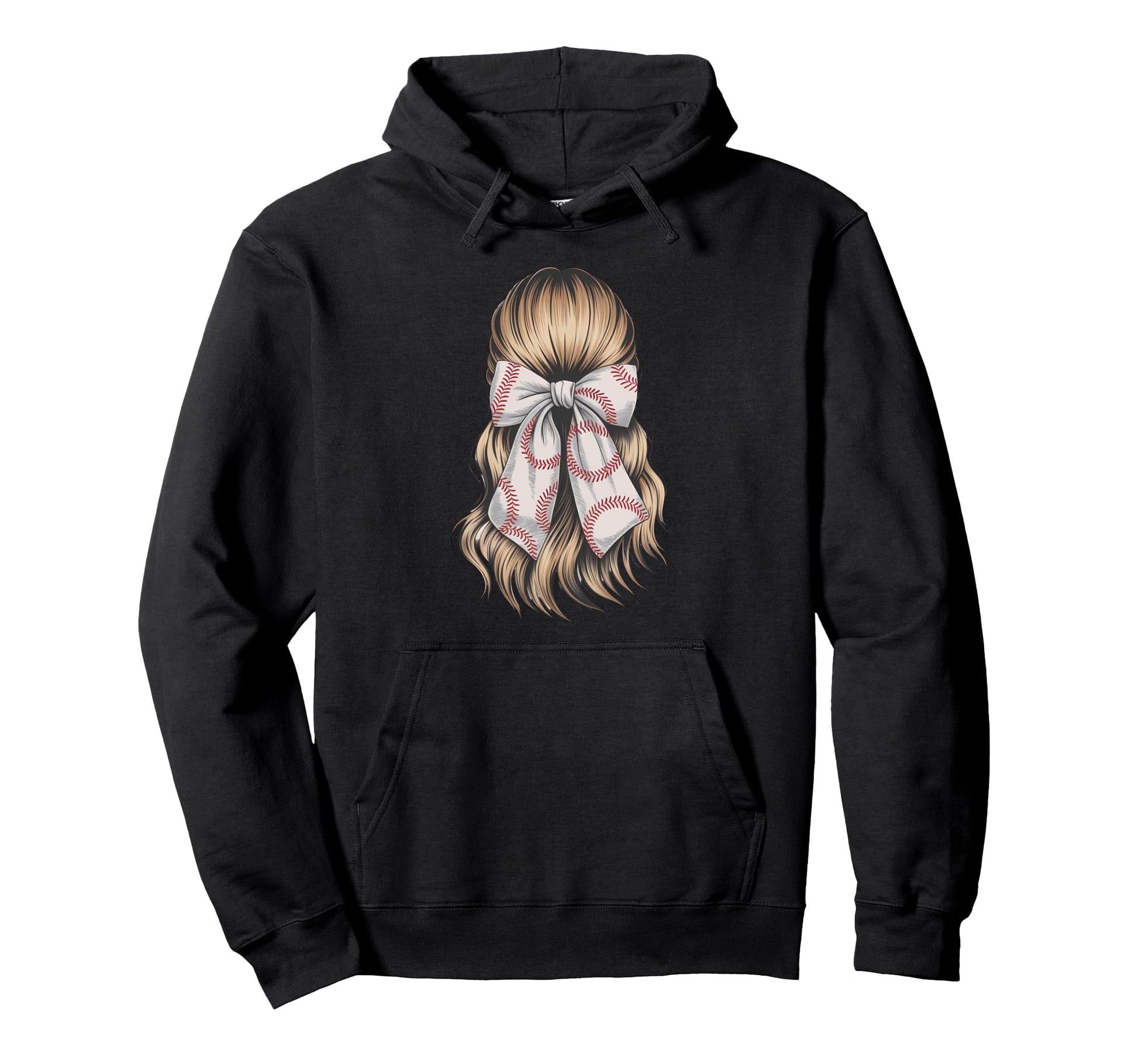 Baseball Coquette Bow Baseball Player Hoodie - Streetwear Style Men Women - T-Shirt, Sweatshirt, Hoodie