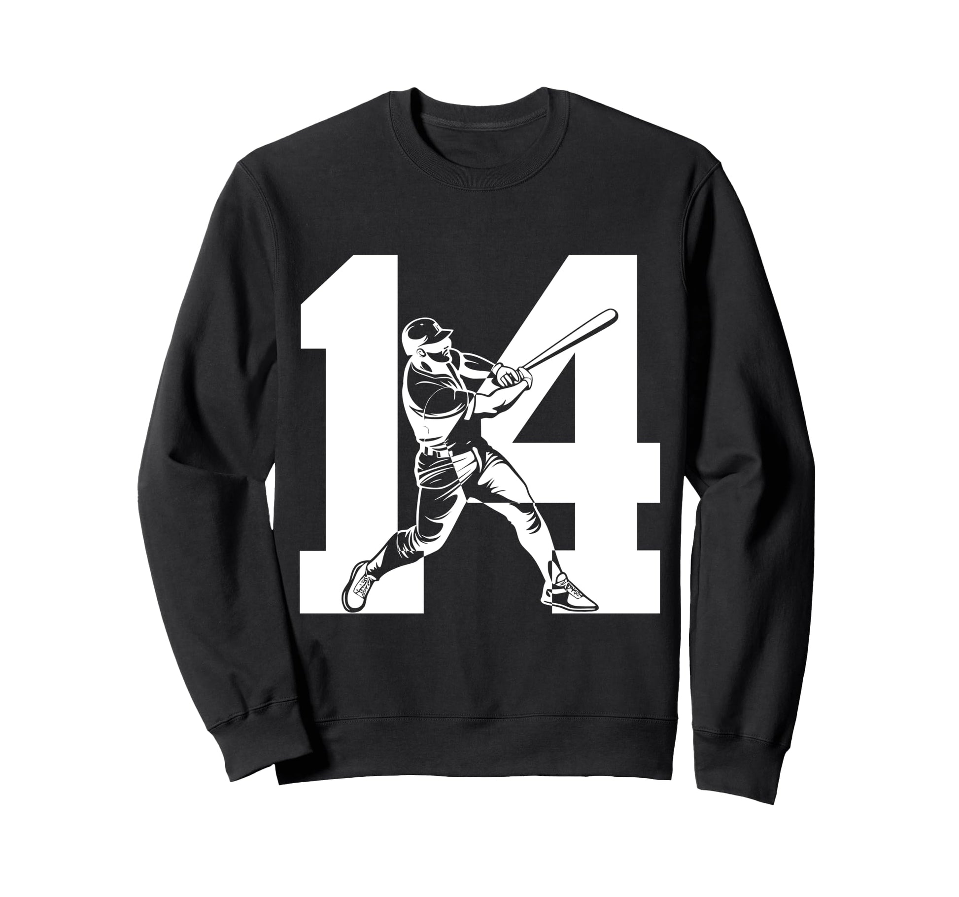 Number 14 Years Baseball 14Th Sweatshirt - Fun Novelty Design Men Women - T-Shirt, Sweatshirt, Hoodie
