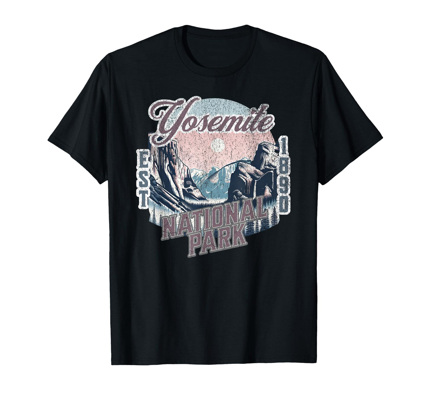 Yosemite National Park Established T-Shirt - Fun Novelty Design Men Women - T-Shirt, Sweatshirt, Hoodie
