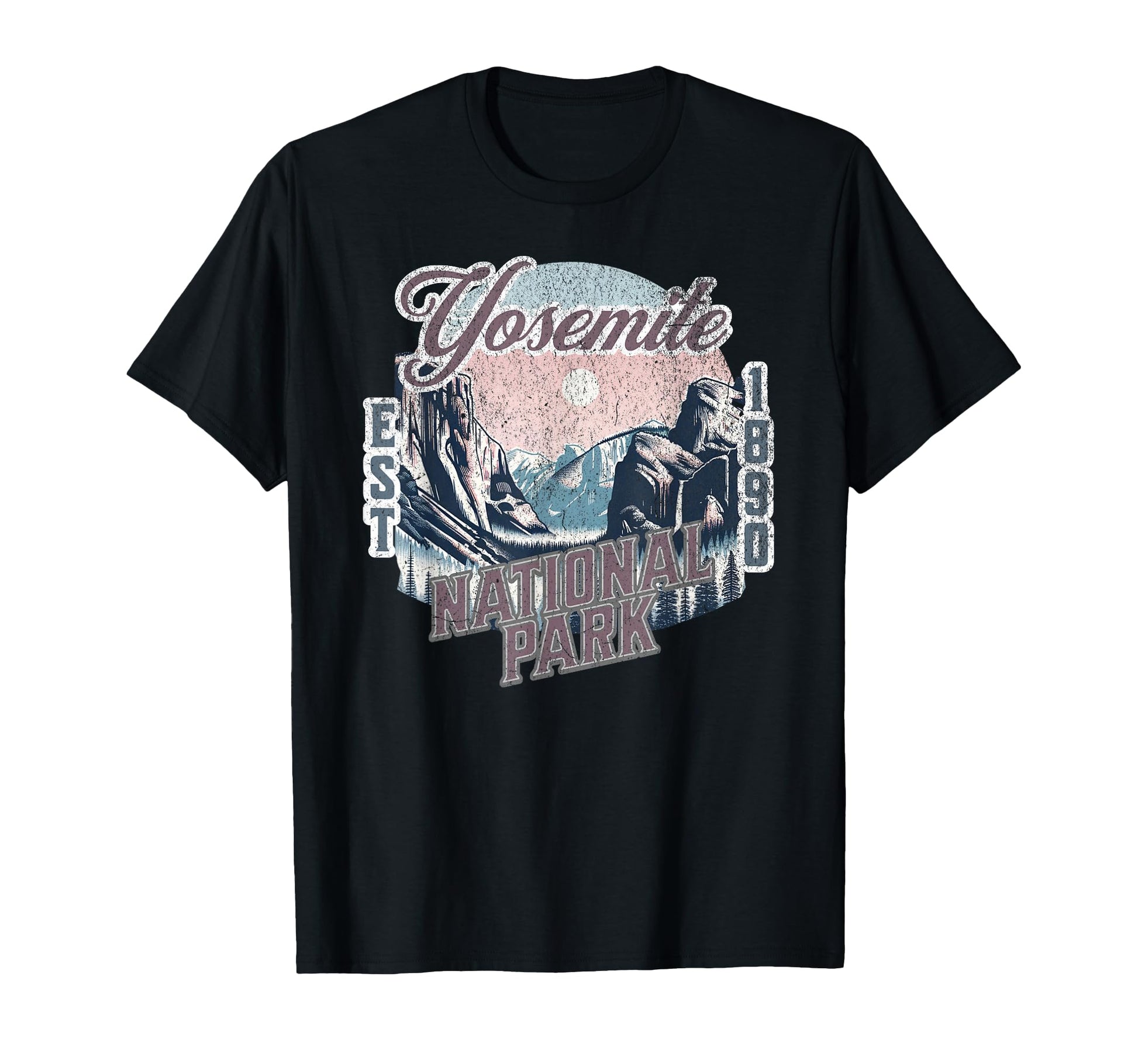 Yosemite National Park Established T-Shirt - Fun Novelty Design Men Women - T-Shirt, Sweatshirt, Hoodie
