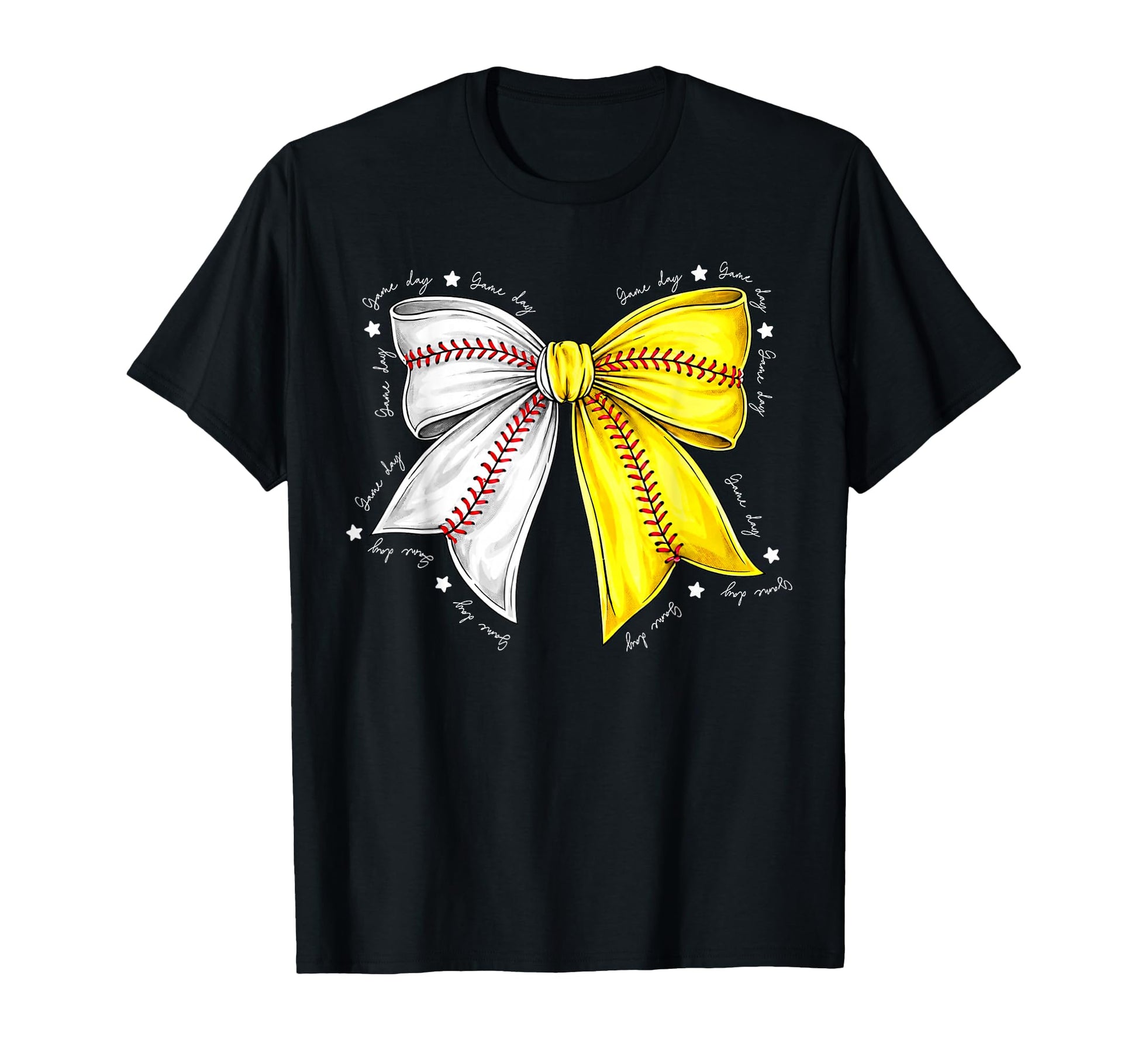 Baseball Softball Coquette Bow Baseball T-Shirt - Unique Graphic Men Women - T-Shirt, Sweatshirt, Hoodie