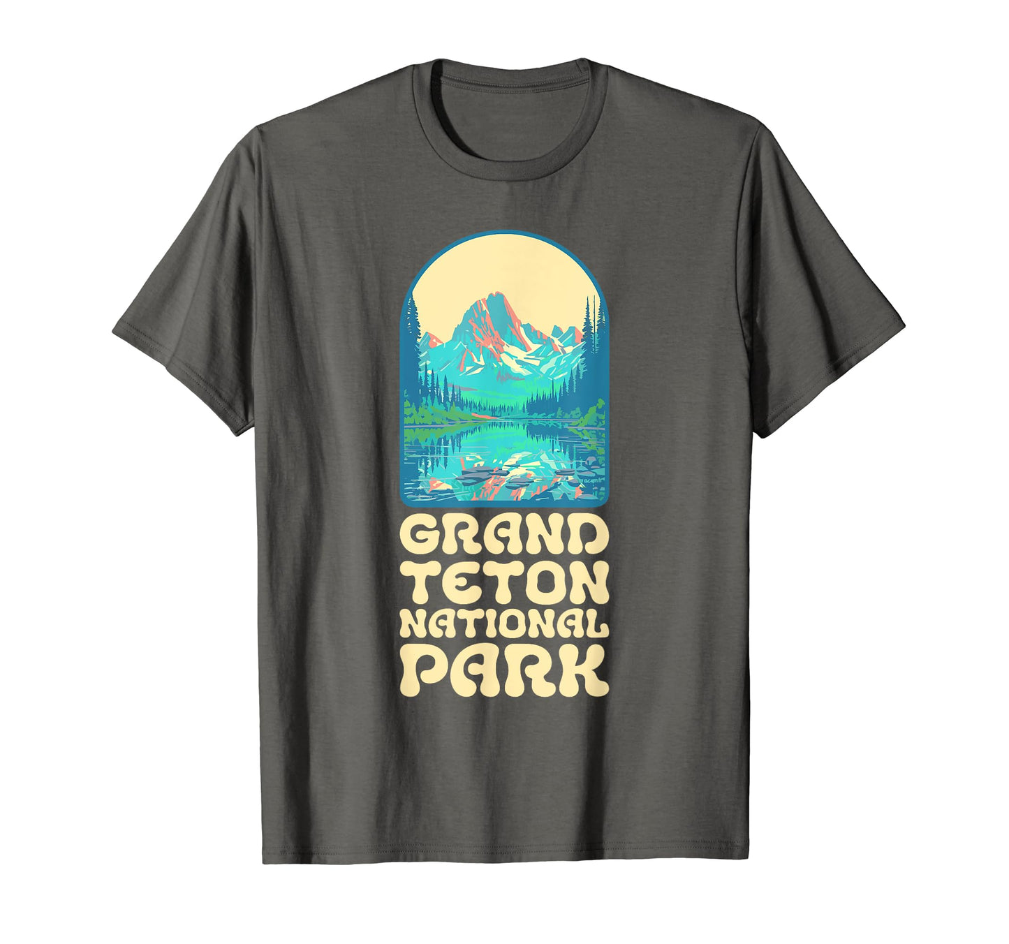 Grand Teton National Park Eighties Vibe T-Shirt - Graphic Print for Adults - T-Shirt, Sweatshirt, Hoodie