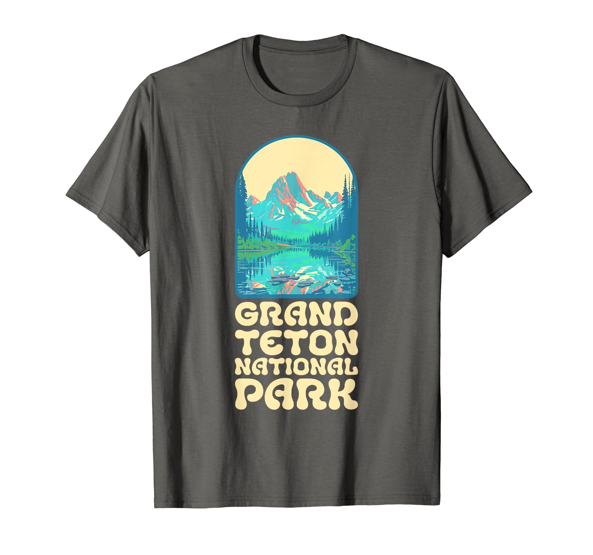 Grand Teton National Park Eighties Vibe T-Shirt - Graphic Print for Adults - T-Shirt, Sweatshirt, Hoodie