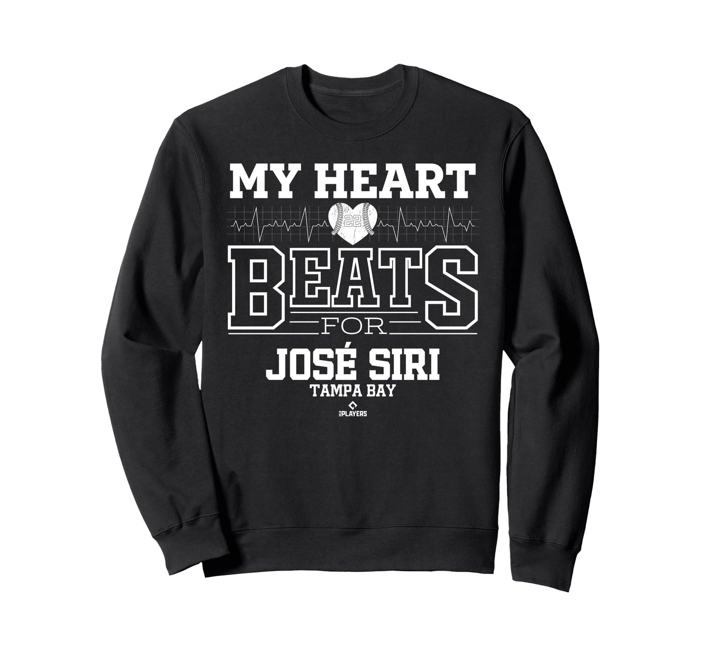 My Heart Beats Jos Siri Tampa Sweatshirt - Casual Everyday Wear for Adults - T-Shirt, Sweatshirt, Hoodie