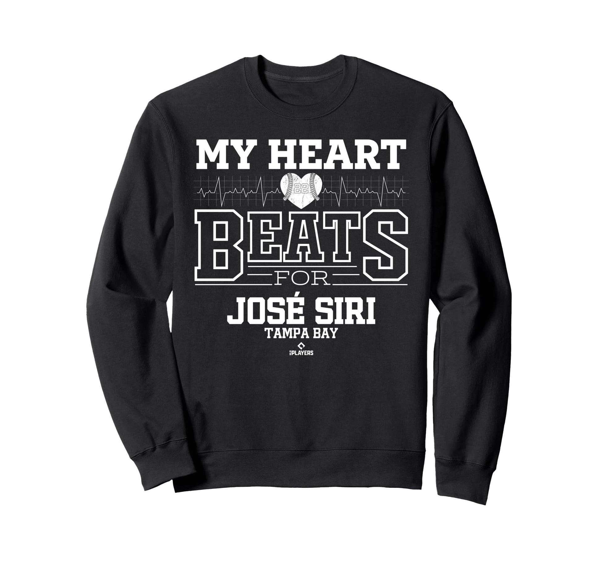 My Heart Beats Jos Siri Tampa Sweatshirt - Casual Everyday Wear for Adults - T-Shirt, Sweatshirt, Hoodie