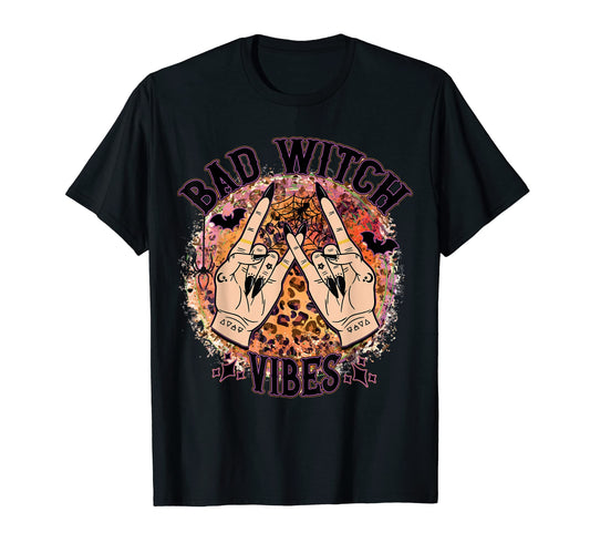 Bad Witch Vibes Halloween Rock And T-Shirt - Streetwear Style for Adults - T-Shirt, Sweatshirt, Hoodie