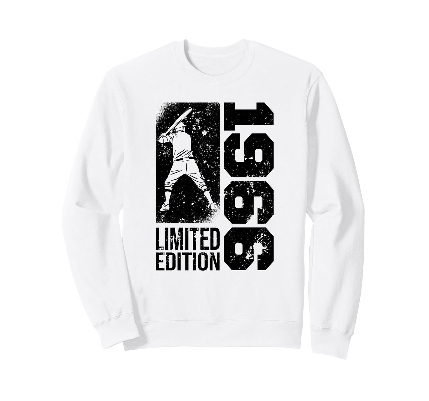 Baseball Player Born 1966 Sweatshirt - Aesthetic Graphic for Adults - T-Shirt, Sweatshirt, Hoodie