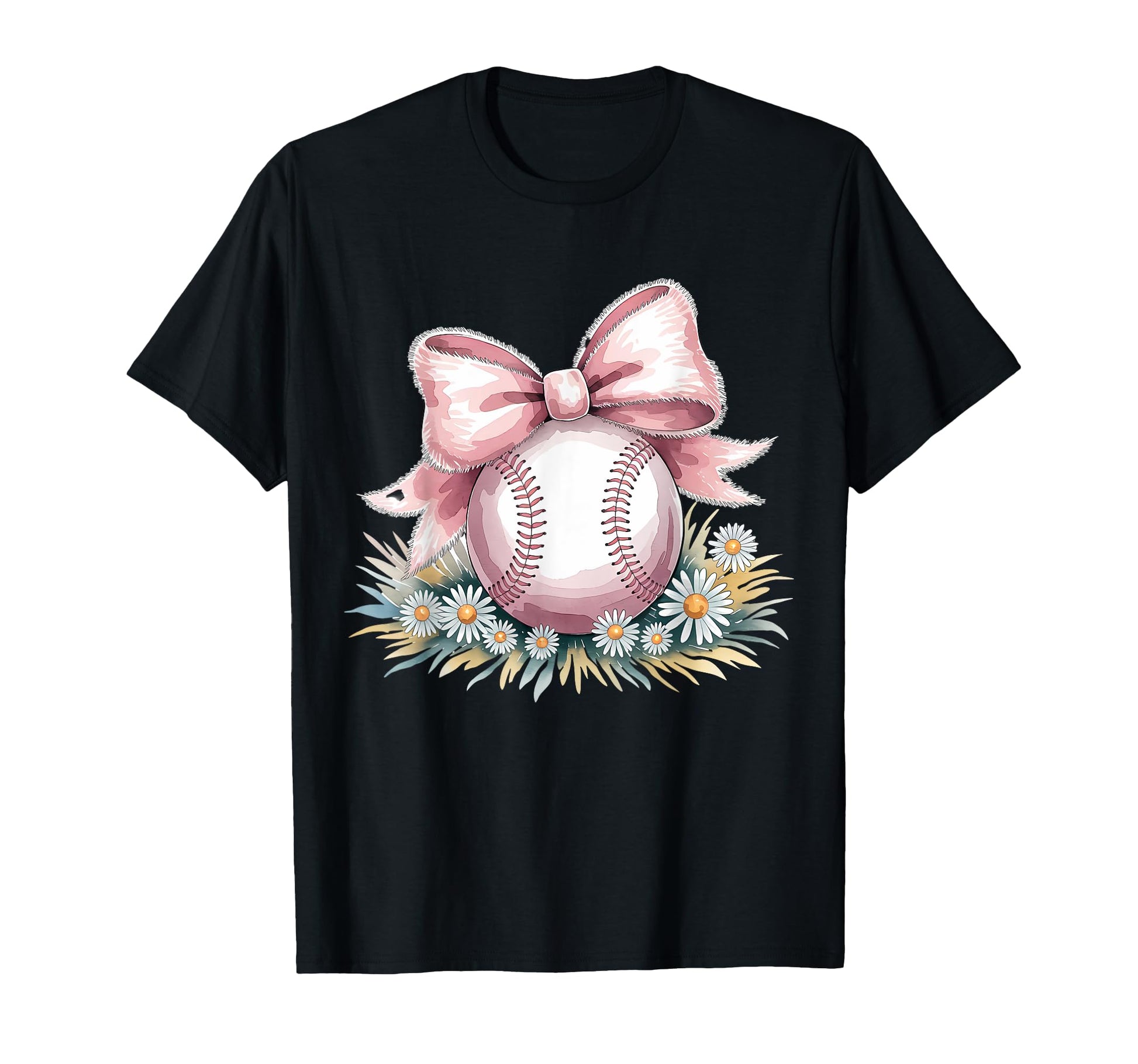 Baseball Coquette Bow Baseball Player T-Shirt - Aesthetic Graphic Unisex - T-Shirt, Sweatshirt, Hoodie