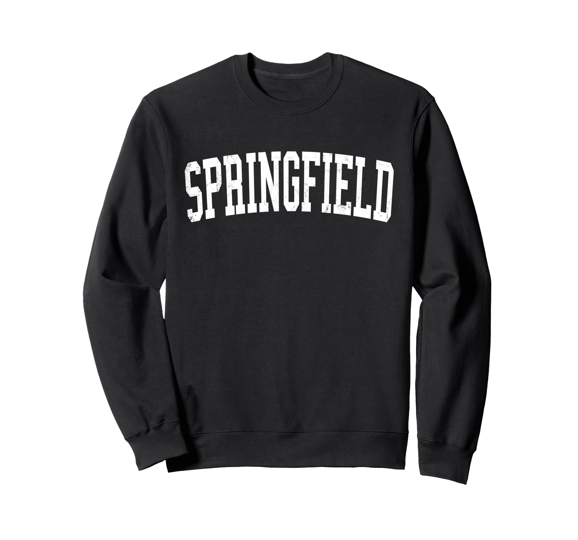 Springfield Fl Distressed White Sweatshirt - Custom Art Print Unisex - T-Shirt, Sweatshirt, Hoodie