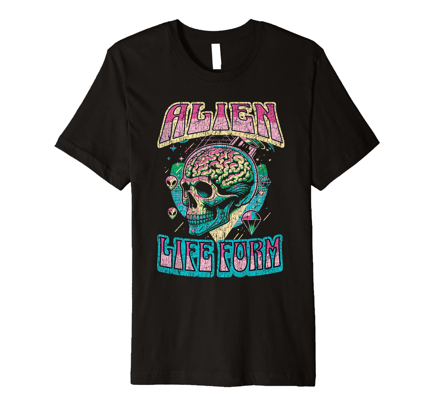 Alien Life Form Alien Head T-Shirt - Casual Everyday Wear Men Women - T-Shirt, Sweatshirt, Hoodie